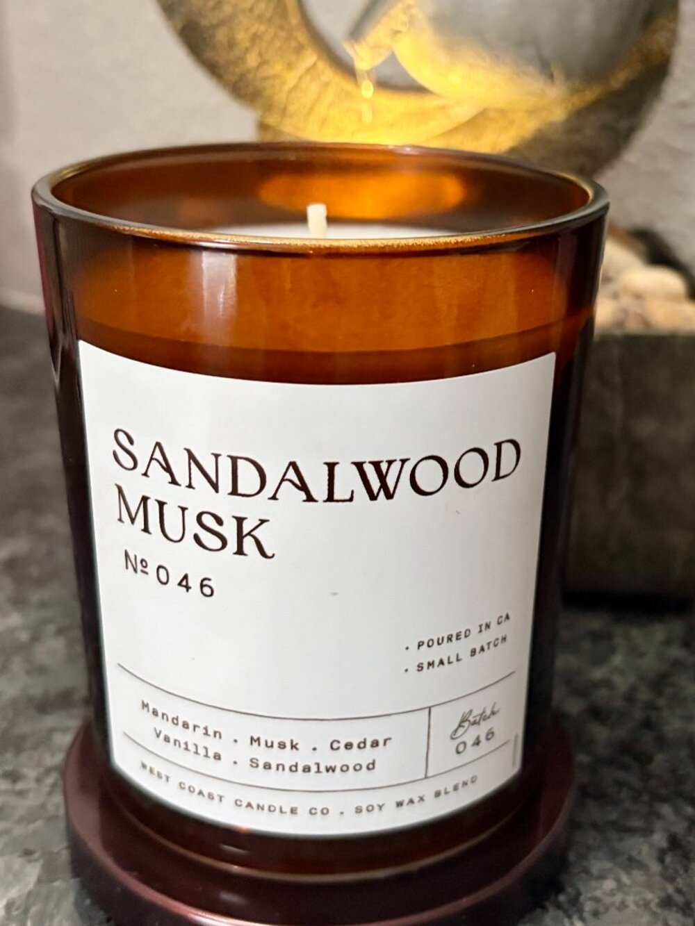 Leoben Co Sandalwood Musk Soy Candle 9 oz| Batch No. 046| New